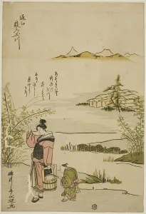 Clover Prints: The Jewel River of Bush Clovers in Omi Province (Omi Hagi no Tamagawa)