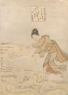 The Jewel River at Chofu (Chofu no Tamagawa), ca. 1768. ca. 1768