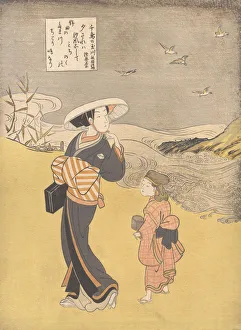 The Jewel River of Plovers, a Famous Place in Mutsu Province
