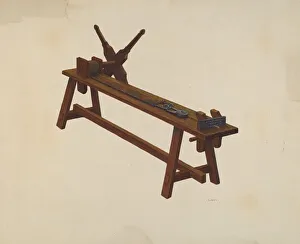 Jeweller Prints: Jewelers Wire Making Machine, c. 1939. Creator: Al Curry