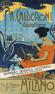 Poster And Graphic Design Collection: Jeweller A. Calderoni (A. Calderoni Gioielliere), Milano, 1898