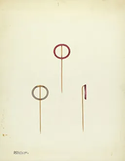Kalamian Walton Prints: Jewelry, c. 1939. Creator: Kalamian Walton