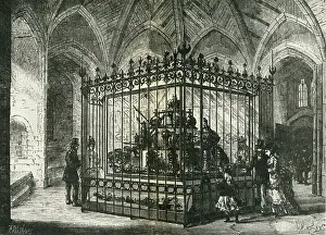 Jewels Prints: The Jewels as they were displayed in the Wakefield Tower about 1875