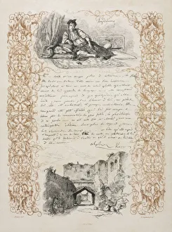 1798 1863 Prints: Jewess of Algiers and a Street in Algiers, 1838. Creator: Eugene Delacroix (French