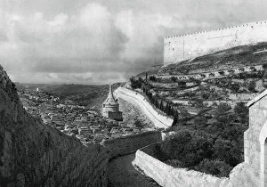 Martin Hurlimann Prints: Jewish burial places near the Wall of Jerusalem, 1937. Artist: Martin Hurlimann
