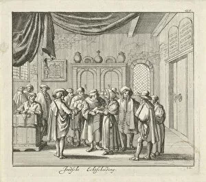 Luyken Collection: Jewish Divorce. Artist: Luyken, Jan (Johannes) (1649-1712)