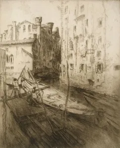 Northern Italy Prints: The Jewish Ghetto in Venice, 1906. Creator: Edgar Chahine (1874-1947)