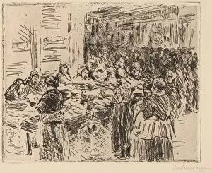 Market Stall Collection: From the Jewish Quarter in Amsterdam: Fishmarket on the Street Corner, 1908