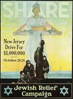 Burke Prints: Jewish Relief Campaign, 1915. Creator: Burke; Alfred F. (1893-1936)