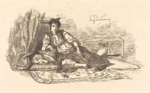 Jewish Woman of Algiers (Juive d Alger et une rue aAlger), 1838