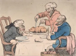 Anti Semitic Prints: Jews at a Luncheon, 1794. 1794. Creator: Thomas Rowlandson