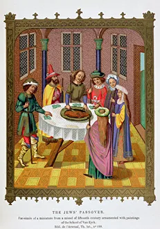Haggada Prints: The Jews Passover, 15th century