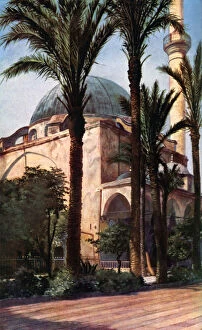 Jezzar Pasha mosque, Acre, Palestine, c1930s. Artist: Donald McLeish
