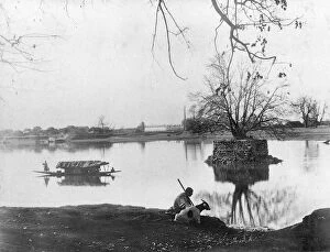 Jhelum river, Shadipur, Kashmir, India, early 20th century. Artist: F Bremner