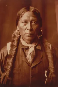 Apache Prints: A Jicarilla man, c1904. Creator: Edward Sheriff Curtis
