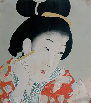 1897 Prints: Jidai Kagami-Jokyo no koro (Mirror of the Ages-Jokyo Era), c1897. Creator: Unknown