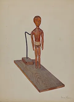 David Ramage Prints: Jigging Figure, c. 1937. Creator: David Ramage
