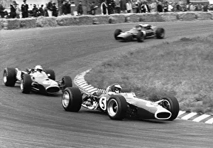 Jim Clark driving his Lotus 49 R3 DFV at the Dutch Grand Prix, Zandvoort, Netherlands