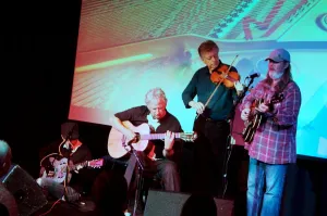 Crawford Gallery: Jim Crawford with Kyle, Dowling and Piggott, Crawley Blues Festival, Hawth, Crawley, W Sussex, 2015