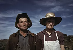 Farm Labourer Collection: Jim Norris and wife, homesteaders, Pie Town, New Mexico, 1940. Creator: Russell Lee