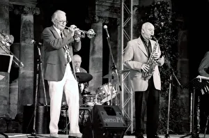 Broadcaster Prints: Jimmy Hastings and Humphrey Lyttelton, Hever Castle, Kent. Artist: Brian O Connor