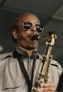 Shades Prints: Jimmy Heath, Jazz Inn Party, Nordwijk, Netherlands, 1989. Creator: Brian Foskett