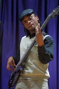Electric Guitar Prints: Jimmy Martinez, Watermill Jazz Club, Dorking, Surrey, 2014. Artist: Brian O Connor