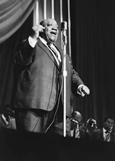 Jimmy Rushing with the Basie Band, London, 1963. Creator: Brian Foskett