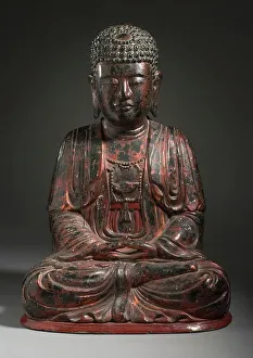Vietnam Prints: The Jina Buddha Amitabha, Late 18th-early 19th century. Creator: Unknown