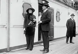 Cruise Ship Prints: J.K. Hackett and wife, between c1910 and c1915. Creator: Bain News Service