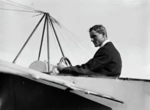 Johnson Prints: J.M. Johnson in Bleriotype [plane], between c1910 and c1915. Creator: Bain News Service