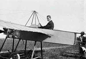 Johnson Prints: J.M. Johnson in Bleriotype [plane], between c1910 and c1915. Creator: Bain News Service