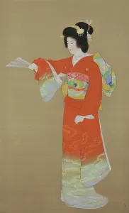 Jo-no-mai (Dance Performed in Noh Play), 1936. Creator: Shoen, Uemura (1875-1949)