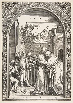 Golden Gate Prints: Joachim and Anna at the Golden Gate, from The Life of the Virgin, 1504
