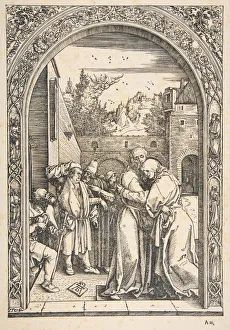 Golden Gate Prints: Joachim and Anna at the Golden Gate, from The Life of the Virgin, ca. 1504