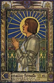 Emblem Gallery: Joan of Arc, c1900, (1918). Artist: Jeanne Labrousse