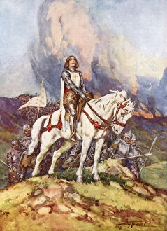 La Pucelle Dorl Ans Collection: Joan of Arc, The Country girl who led a king to victory, 20th century. Artist: C Dudley Tennant