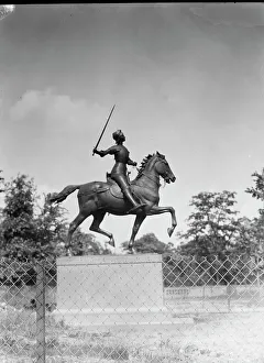 Joan of Arc - Equestrian statues in Washington, D.C. between 1922 and 1942. Creator: Arnold Genthe