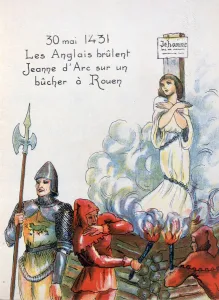 Stake Prints: Joan of Arc executed by the English, 30 May 1431 (20th century)