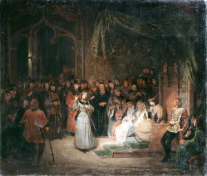 Indre Et Loire Prints: Joan of Arc before King Charles VII at Chinon, February, 1429 (c1811-1858)