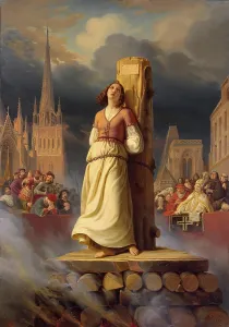 1840s Prints: Joan of Arc's Death at the Stake (Right-Hand Part of The Life of Joan of Arc' Triptych)