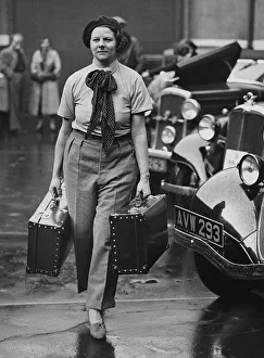 Rally Prints: Joan Weekes, 1934 R. A. C. Rally. Creator: Unknown