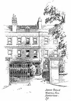 Joanna Baillies house, Windmill Hill, Hampstead, London, 1912. Artist: Frederick Adcock