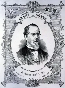 Joaquim Rubio i Ors (1818-1899), Catalan writer and professor proclaimed Mestre in