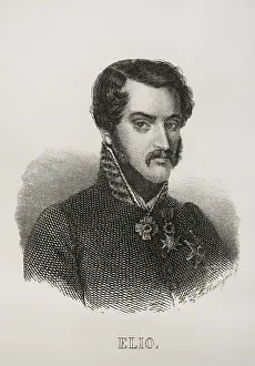 Joaquin Elio y Ezpeleta (1806-1876), Spanish general who fought in the three wars, 1845. Creator: Pedro Hortigosa