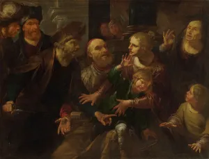 Genoese School Prints: Joash is saved from Athaliah's wrath