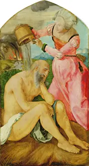 Job on the Dungheap, c1505. Creator: Albrecht Durer