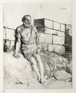 Job (First Plate). Creator: Alphonse Legros (French, 1837-1911)