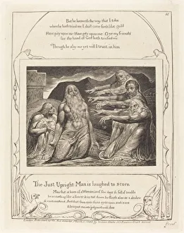 Book Of Job Gallery: Job Rebuked by His Friends, 1825. Creator: William Blake