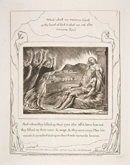 Book Of Job Gallery: Jobs Comforters, from Illustrations of the Book of Job, 1825-26. Creator: William Blake